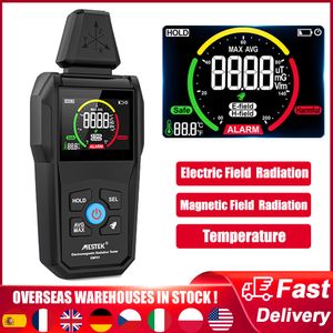 Radiation Testers Portable Electromagnetic Radiation Detector Temperature / Electric Field / Magnetic Field Radiation Detector Digital EMF Meter 230827