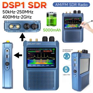 Radio DSP1 SDR MALACHITE Radio Receiver 50KHz ~ 250 MHz 400 MHz ~ 2GHz 1.10D Récepteur malachite Radio Shortwave Support AM / SSB / CW / NFM / WFM