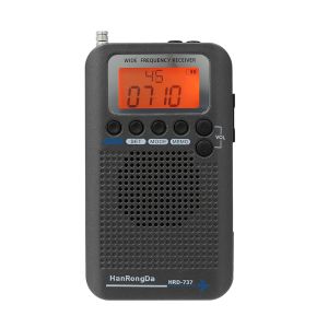 Radio HRD737 RECEPTOR BANDA DE AINA DE AINA DE RADIO PORTABLE FM/AM/AM/SW/CB/AIR/VHF WORLD BAND CON LCD PANTALLA DEL ALMA