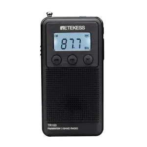 Radio Mini Radio FM Radios de poche portables Am SW Récepteur de radio stéréo Toutes les vagues Batterie rechargeable Plate mp3 lecteur