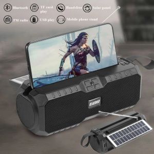 Radio Portable FM Radio Emergency Solar Charging Radios Receiver amovable batter wireless Bluetooth Music Player Support Handsfree