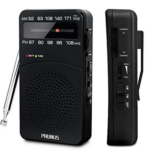 Radio PRUNUS J-166 Mini radio portable de poche FMAM Récepteur radio numérique FM87-108 MHz Lecteur de musique MP3 Radios pour piles AA 231218