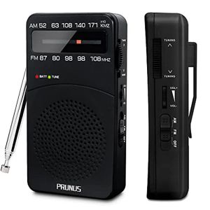 Radio Prunus J166 POCKET PORTABLE MINI RADIO FM / AM Digital Tuning Radio Receiver FM87108MHz MP3 Music Player Radios For AA Batteries