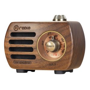 Radio PRUNUS Portable en bois Mini s rétro FM altavoz Bluetooth 50 ser câble AUX jouer bureau sans fil Vintage 230420