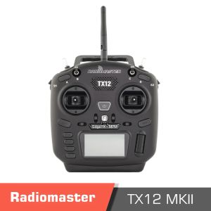 Radio RadioMaster TX12 Mark II MK 2 Controlador de radio Elrs/CC2500 EDGETX OPENTX Multimódulo Multimódico Transmisor de control de radio compatible