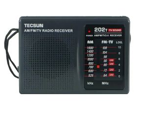 Radio TECSUN R202T AM / FM / TV POCKET Radio Receiver Breedtin Conférencier Internet Radio portable FM / FM / TV POCKET RETRO Radio