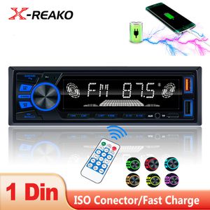 Radio X-REAKO Autoradio 820 Lecteur MP3 Tuner FM avec entrée AUX Fonction de charge USB BT SD avec télécommande au volant sans fil 230701