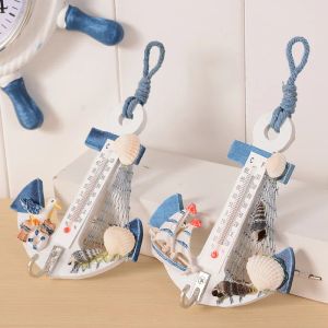 Rails thermomètre bateau ancre crochet créatif nouvelles fournitures ménagères exotiques décorations murales artisanat en gros