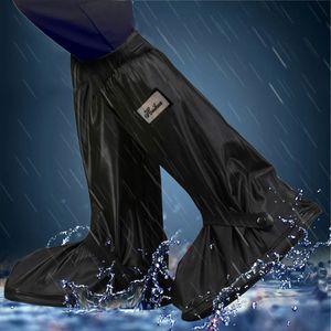 Bottes de pluie 1 paire chaussures imperméables couverture épaisse imperméable réutilisable moto cyclisme vélo couvre-chaussures extérieur anti-dérapant botte 230718