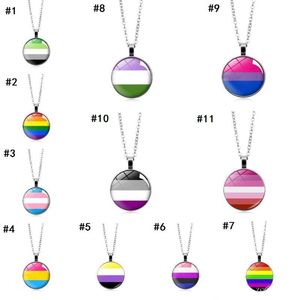 Rainbow Gay Pride collar Love Wins Heart GLBT para lesbianas Gays Pride Bisexuals Transgénero Hombres LGBT Collares Joyería