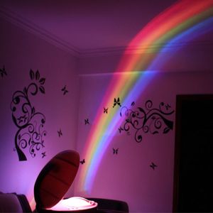 Lámpara de proyección de arcoíris, luz LED de noche de Color, 3 modos, estilo proyector, lámpara de mesa en forma de huevo para niños, dormitorio, decoración del hogar, regalo