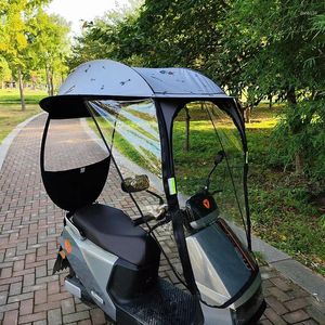 Impermeables Bicicleta eléctrica Canopy Cobertizo grueso Paraguas Batería de motocicleta Coche Protección solar Parabrisas a prueba de lluvia