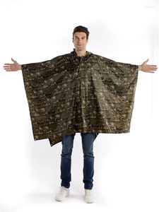 Imperméables Polyester PVC Camouflag Commerce Extérieur Imperméable Cape Adulte Une Pièce Randonnée En Plein Air Équitation Poncho