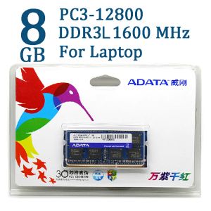Rams Adata DDR3 DDR3L 2 Go 4 Go 8 Go 1600 MHz Mémoire RAM SODIMM 204 PIN 1600 1333 pour Lenovo Thinkpad Sony Acer Samsung HP HP RAMS