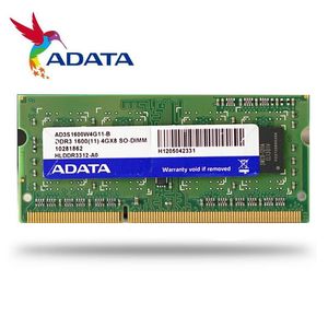 Rams Adata ordinateur portable ordinateur portable PC3 DDR3 2 Go 4 Go 8 Go 1333MHz 1600MHz Mémoire 4 Go 8G 1333 1600 RAM MHZ