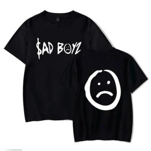 Camiseta de rapero Junior H Sad Boyz para mujer y hombre, camiseta divertida de manga corta con cuello redondo a la moda de verano, Camisetas estampadas Sadboyz, ropa de calle