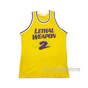 Rare Lethal Weapon 2 Jersey Hombres Mujeres Camiseta de baloncesto juvenil Tamaño XS-6XL O personalizar cualquier número de nombre