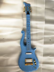 Rare Prince Cloud Guitarra eléctrica Azul, Rosa, Azul oscuro Hardware dorado Guitarras más vendidas de China en stock Envío gratis