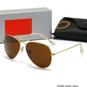 Rayban lunettes de soleil pour femmes Anti-éblouissement crapaud verre trempé mâle et femelle couleur Film miroir de conduite 3026 TM1P