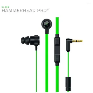 Razer Hammerhead Pro V2 écouteurs pour IOS Android technologie à double pilote personnalisée micro en ligne contrôle du Volume cadre en aluminium