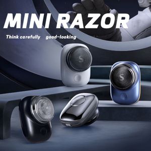 Razors Blades Mini Shave Afeitadora eléctrica Micro vibración Bass Motor Adecuado para viajes en automóvil a casa NIN668 230807