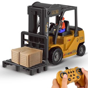 RC auto 6-kanaals elektrische afstandsbediening Heftruck Functioneel vorkheftruck Oplaadbare batterijen Oplader Constructiespeelgoed Jongens 231229