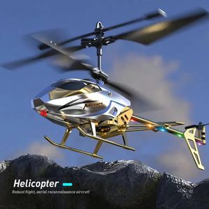 Hélicoptère RC 2.4GHZ 3.5 canaux pression d'air hauteur constante lumière télécommande hélicoptère simulé jouets cadeau pour enfants 240118