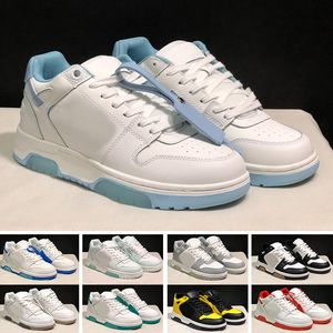 Luxury Out Of Office Designer Shoes Low Tops For Walking Platform Sneakers Offs White Light Blue Red Blue Flat Bottoms Trainers With Tag Laces Dress Shoes