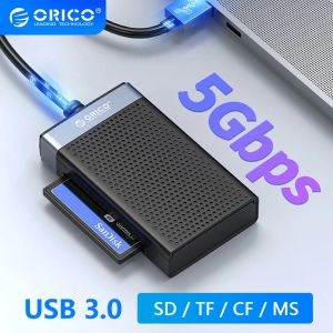 Lectores ORICO Multi Memory Card Reader Micro SD TF CF MS Adaptador Lector USB A Tipo C 3.0 Micros de interruptor de palo microSD para cámara PC 1TB 2TB