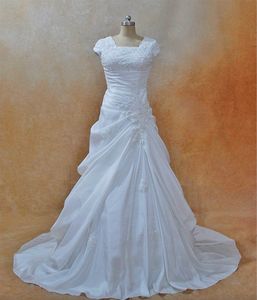 Images réelles robes de mariée en ligne Ruffles jupe chérie robes de mariée sans bretelles
