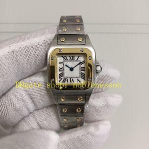 Vrai photo avec des montres en boîte pour les dames de petite taille 23 mm w20012c4 cadran argenté 18k yellow ladys kmèques de quartz bracelet wistr