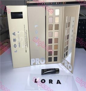 Real S Lora Pro 3 Palette 16 Color Shimmer Matte Eye Shadow Palette Mini dans les coulisses Eye Primer Dhl 1919285