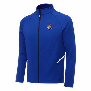 Real Sociedad de ocio para hombres Sport Coat Outumn Coat Warm Tarming Jogging Sports Shirt Jacket Sports Sports