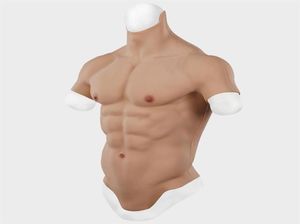 Silicone réaliste Fake Muscle Belly Body Cost avec une simulation de bras musclés Faux Poit