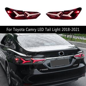 Lampe arrière pour Toyota Camry LED Tail Light Assembly 18-21 Frein Inverse Parking Running Light Fights Asseur Streater Turn Signal Signal
