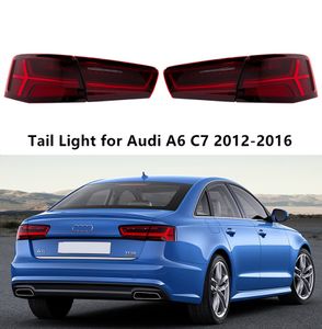 Rear Running Brake Turn Signal Tail Light for Audi A6 C7 LED Taillight 2012-2016 Car Lamp Automotive Accessories