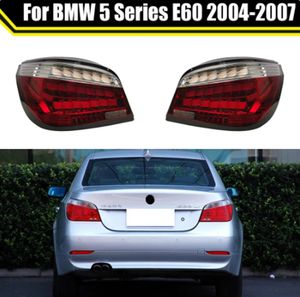 Conjunto de luz trasera para BMW serie 5 E60 2004-2007, guía de luz LED, lámpara trasera, señal de giro de freno, lámpara antiniebla de marcha atrás