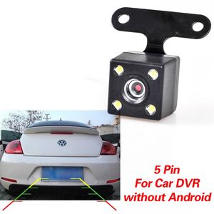 Caméra de Recul pour Voiture DVR 5 broches Port Jack Vidéo 2.5mm Avec LED Vision Nocturne Caméras Étanches Inversées Caméra de Tableau de Bord