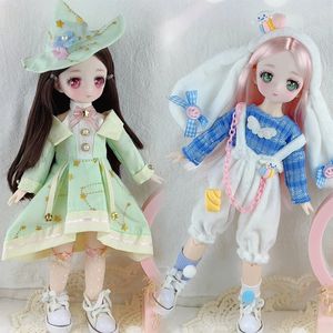 Muñeca Reborn con un alto valor de apariencia de 30 cm Bjd Doll con articulaciones esféricas móviles Little Princess Set Toys Girls Gifts 240202