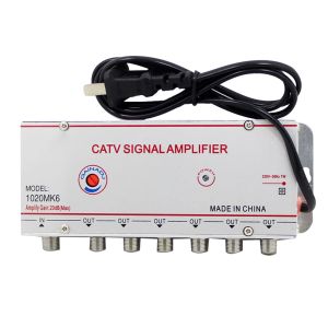 Récepteurs 2/3/4/6/8 WAY 20/30 DB CATV Digital Cable TV Box Atenne Signal Indoor Signal Amplificateur 220V 50 / 60Hz Gain réglable