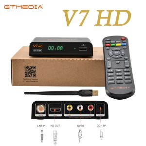 Récepteurs GTMedia V7 HD DVBS / S2 / S2X AVS + récepteur satellite VCM / ACM avec USB WiFi gratuit 1080p Dongle HD complet Youtube CCAM