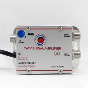 Récepteurs nouveaux 2/3 voies 20 dB Catv TV Signal Amplificateur Amplificateur Booster Splitter Us Plug Amp Splitter Home TV Equipments 45 MHz à 860 MHz