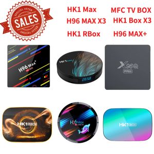 Récepteurs Smart Android 10 TV Box 8K 4K Media Player 2.4G 5G WiFi RK3328 KM1 Set Top Box Tanix TX6S RK3318 QI Charger sans fil TVBox