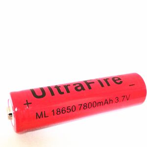 Batterie Rechargeable Ultrafire 18650 Li-ion Batterie 3.7V 7800mAh Rechargeable pour Lampe Torche LED Appareil Photo Numérique Vélo Phare LED