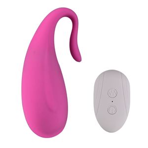 Vibrador de bala recargable Control remoto inalámbrico Vibradores de huevo de amor Vibradores Juguetes sexy para adultos para mujeres o parejas U1JD