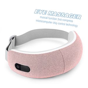 Masajeador con rodillo para ojos 4D, inteligente, portátil, inalámbrico, con calefacción recargable, mejora la vibración del sueño, con función de calor