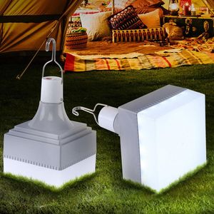 Ampoule Rechargeable Portable Carré LED Lampes BBQ Camping En Plein Air Puissance Réelle 30W Avec Crochet Suspendu