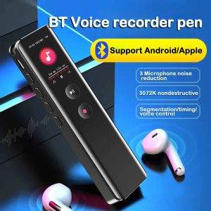 Enregistreur 1664G Appel téléphonique Enregistreur vocal Bluetooth avec un écran IPS Intelligent Noise Réduire le son activé Sound Record mp3 Pléiller 3072Kbps