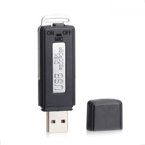 Enregistreur 2 en 1 Mini Enregistreur vocal USB 8 Go 16 Go 32 Go Enregistreur vocal audio numérique avec un appareil USB USB One Touch Record Dictaphone