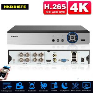 Enregistreur 8CH 4K CCTV HYBRID DVR NVR Security System 8MP Reconnaissance face 8 canaux CCTV AHD DVR Recorder XMEYE Recorder 4ch 4ch